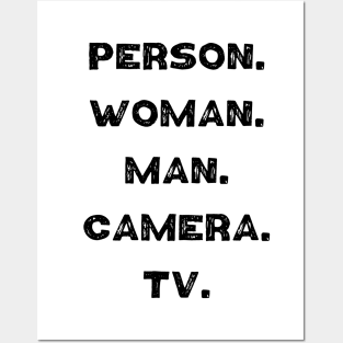 person woman man camera tv Posters and Art